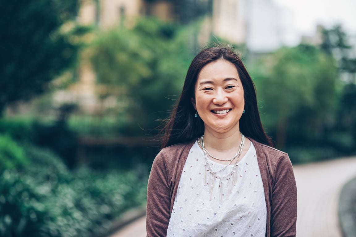 Smiling Japanese woman